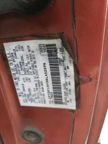 1994 Ford F150 VIN: 1FTDF15Y0RLA52096 Lot: 57415794