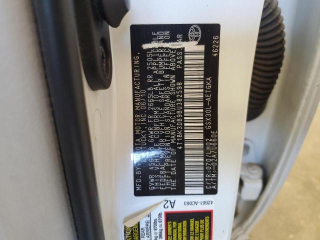 2011 Toyota Avalon Base VIN: 4T1BK3DB9BU382598 Lot: 60406794