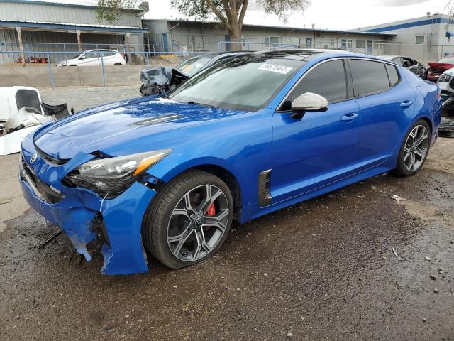 KIA STINGER GT 2018 blue  gas KNAE55LC1J6009117 photo #1