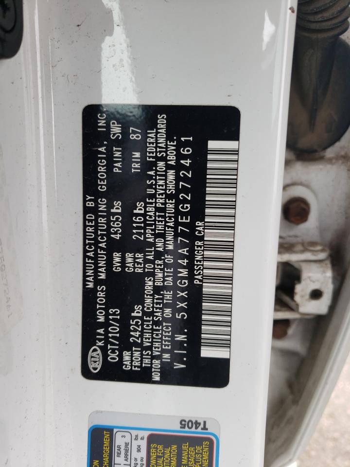 5XXGM4A77EG272461 2014 Kia Optima Lx