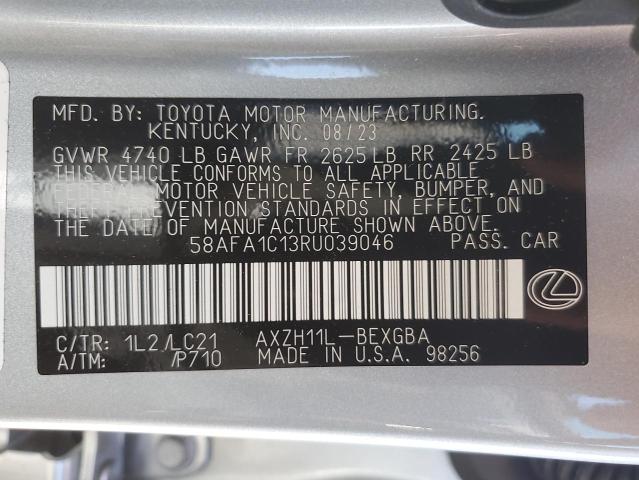 58AFA1C13RU039046 Lexus ES300 ES 300H BA 12