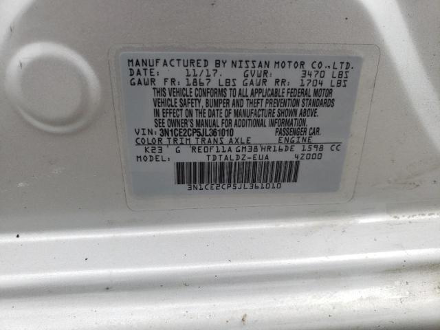2018 NISSAN VERSA NOTE - 3N1CE2CP5JL361010