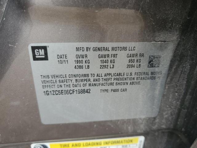 2012 Chevrolet Malibu 1Lt VIN: 1G1ZC5E06CF198842 Lot: 58392494