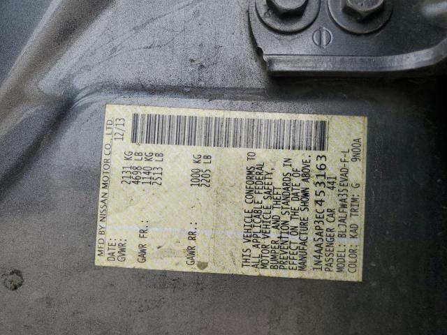 2014 Nissan Maxima S VIN: 1N4AA5AP3EC453163 Lot: 57276824