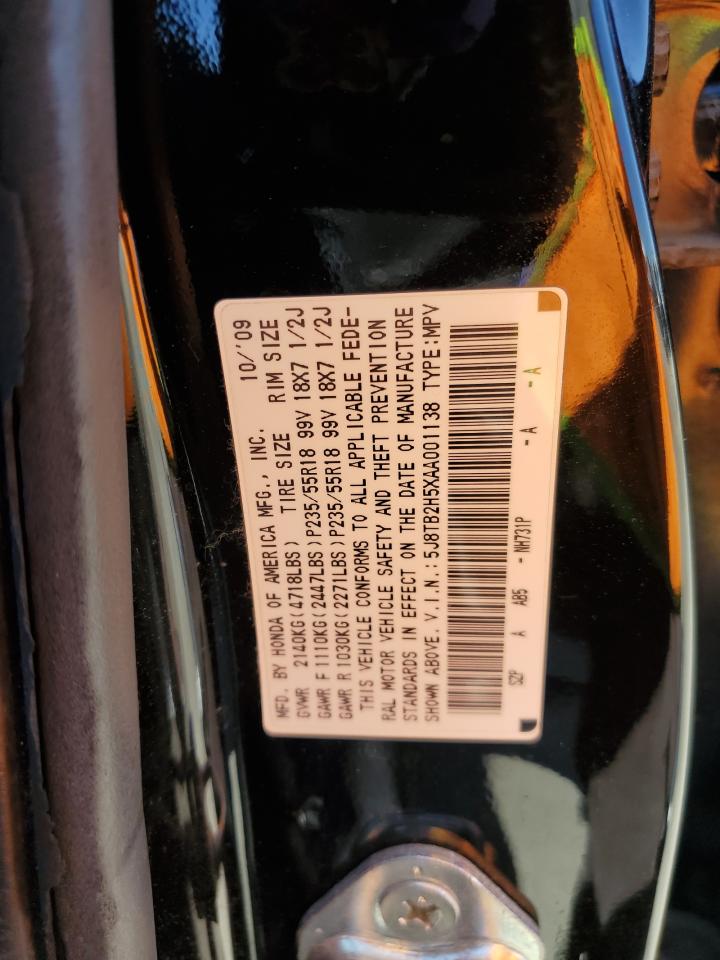 5J8TB2H5XAA001138 2010 Acura Rdx Technology