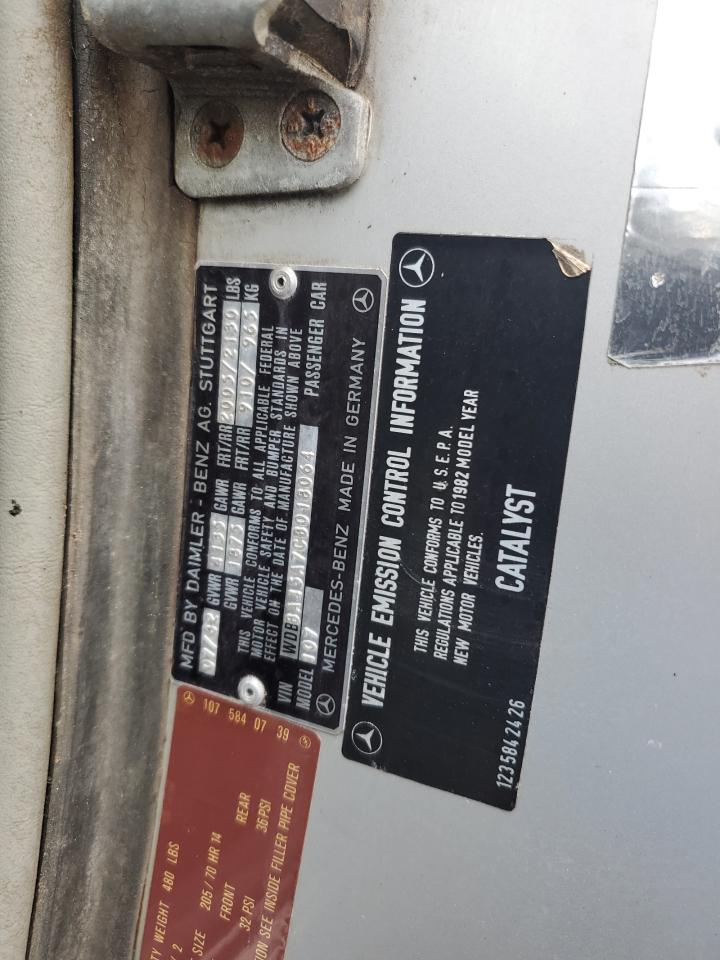 WDBBA45A7CB018064 1982 Mercedes-Benz 380 Sl