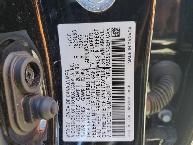 2021 HONDA CIVIC SPOR - 2HGFC2F83MH529505