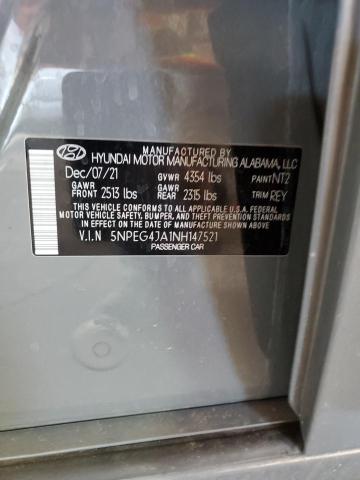 2022 Hyundai Sonata Se VIN: 5NPEG4JA1NH147521 Lot: 61262654