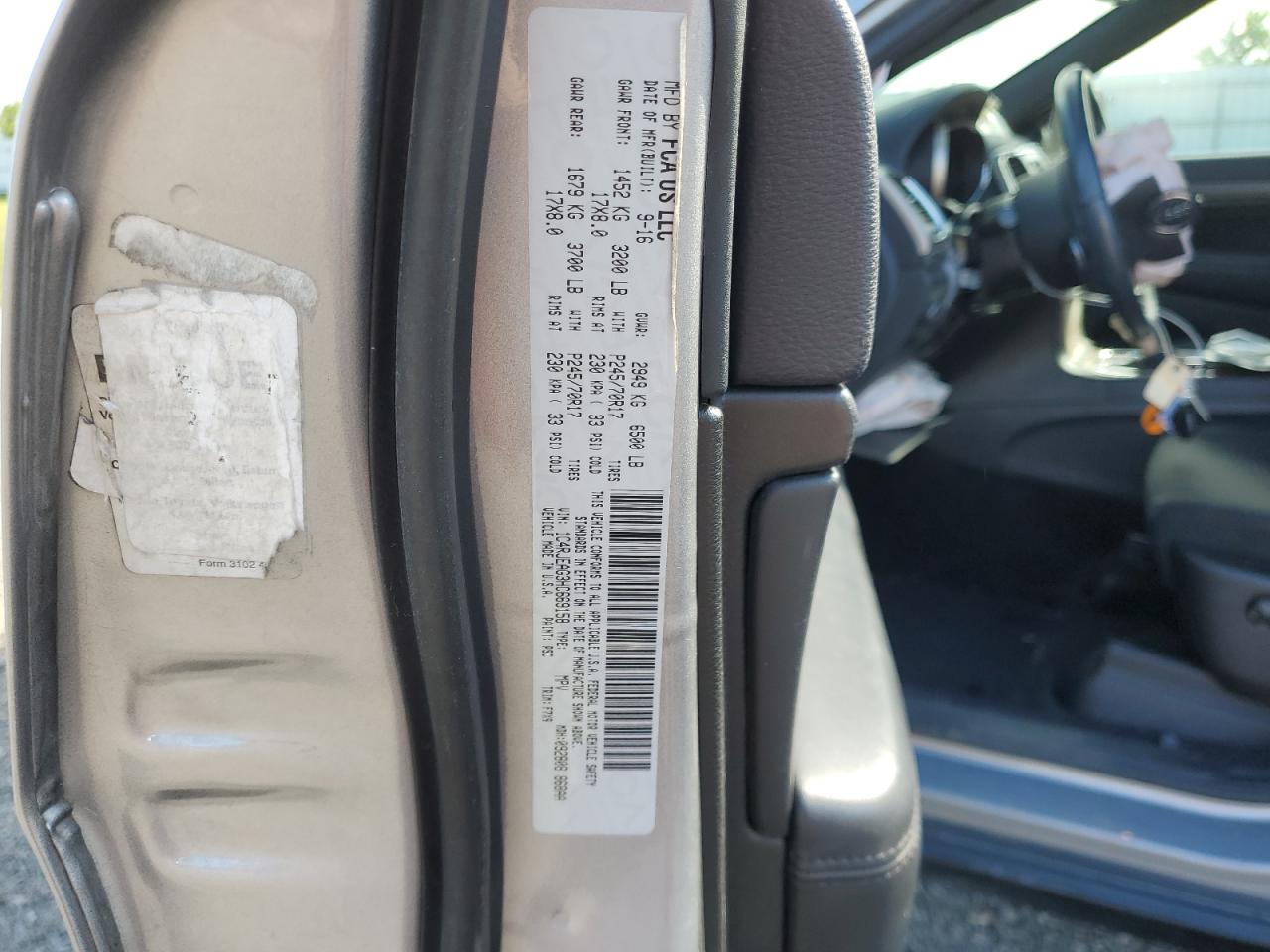 1C4RJEAG3HC669158 2017 Jeep Grand Cherokee Laredo