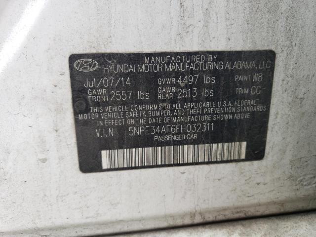 2015 Hyundai Sonata Sport VIN: 5NPE34AF6FH032311 Lot: 58364424