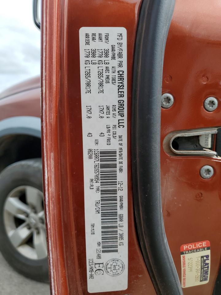 1C6RR7LT6DS570954 2013 Ram 1500 Slt