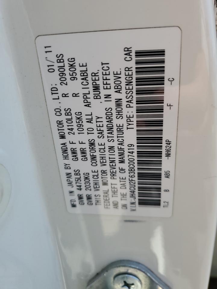 JH4CU2F63BC007419 2011 Acura Tsx