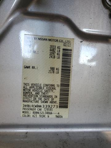2022 NISSAN ALTIMA SR - 1N4BL4CW8NN339273