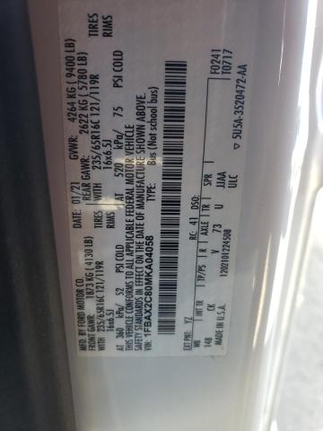 2021 Ford Transit T-350 VIN: 1FBAX2C80MKA04058 Lot: 58134004