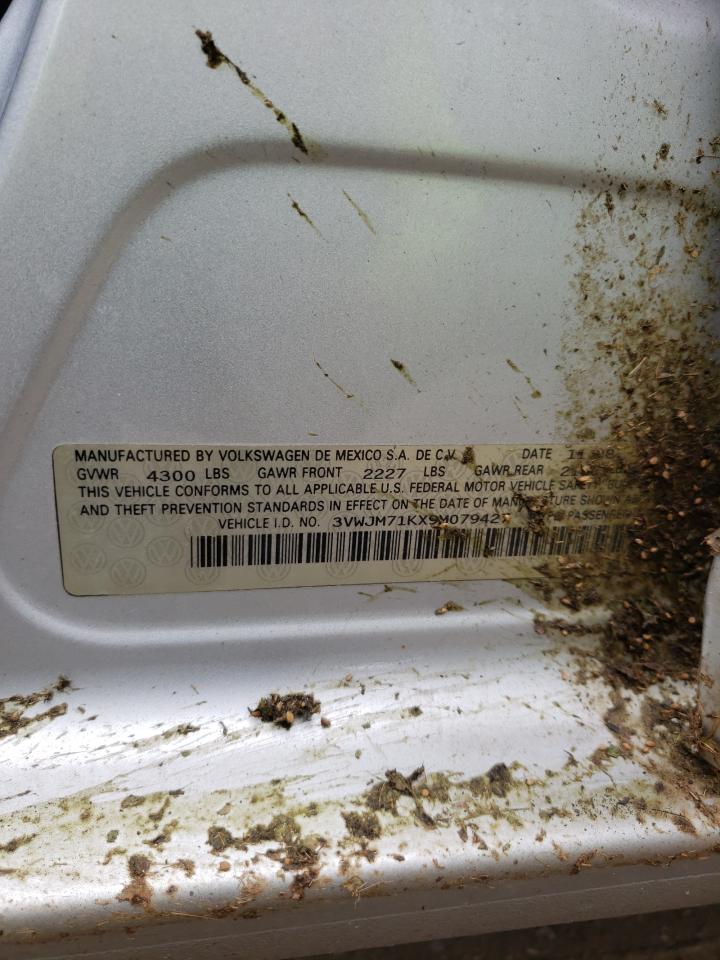 3VWJM71KX9M079427 2009 Volkswagen Jetta S