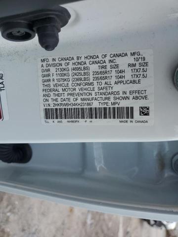 2HKRW6H34KH231867 2019 Honda Cr-V Lx