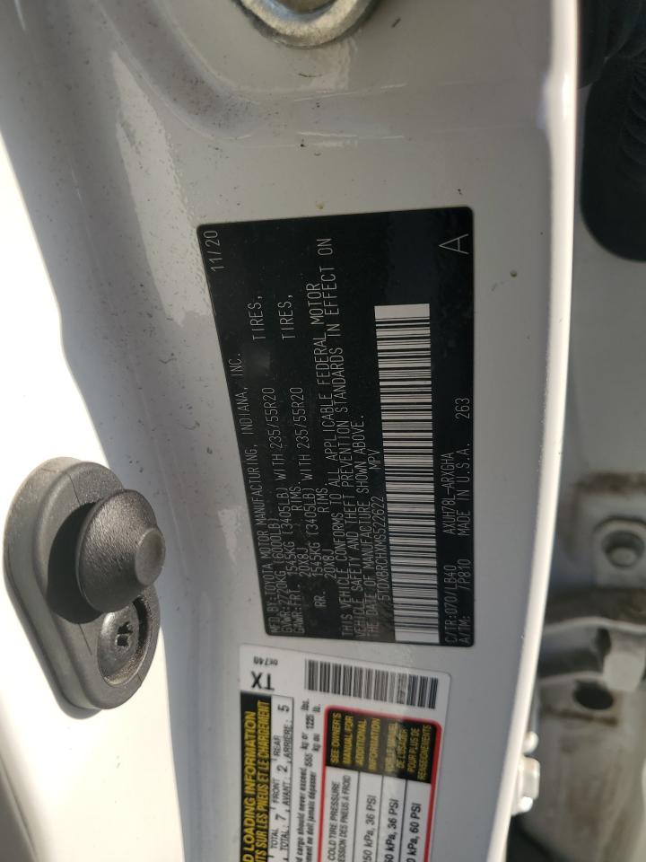 5TDXBRCHXMS522622 2021 Toyota Highlander Hybrid Limited