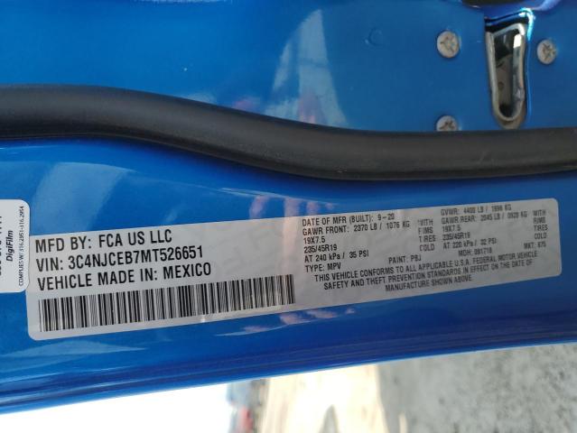 2021 Jeep Compass 80Th Edition VIN: 3C4NJCEB7MT526651 Lot: 60561314