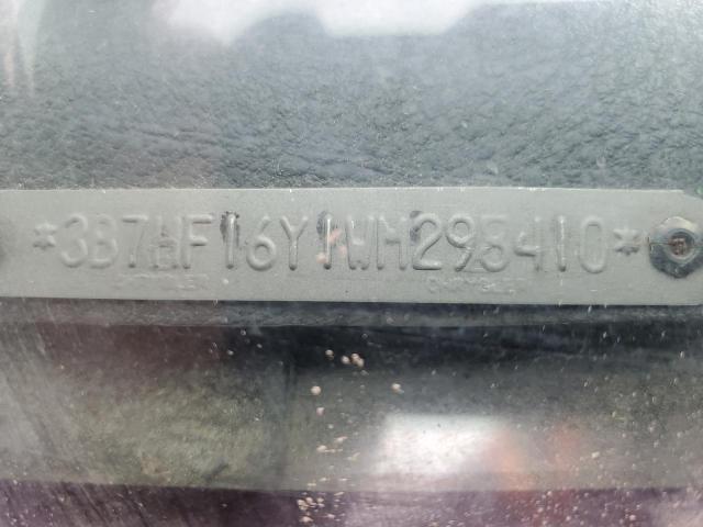 1998 Dodge Ram 1500 VIN: 3B7HF16Y1WM298410 Lot: 60511014