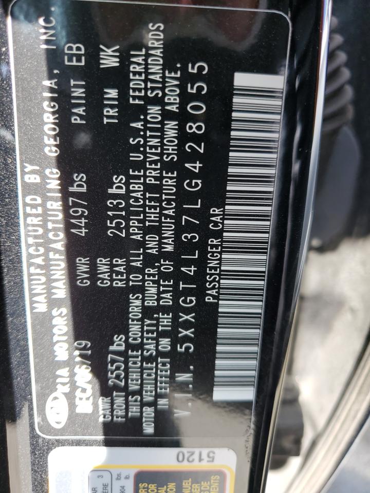 5XXGT4L37LG428055 2020 Kia Optima Lx