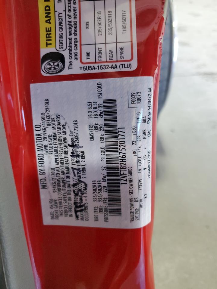 1ZVFT82H675201771 2007 Ford Mustang Gt