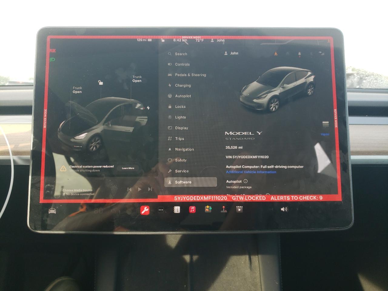 5YJYGDEDXMF111020 2021 Tesla Model Y