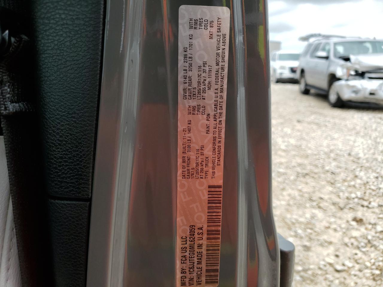 1C6JJTEG0ML624059 2021 Jeep Gladiator Mojave