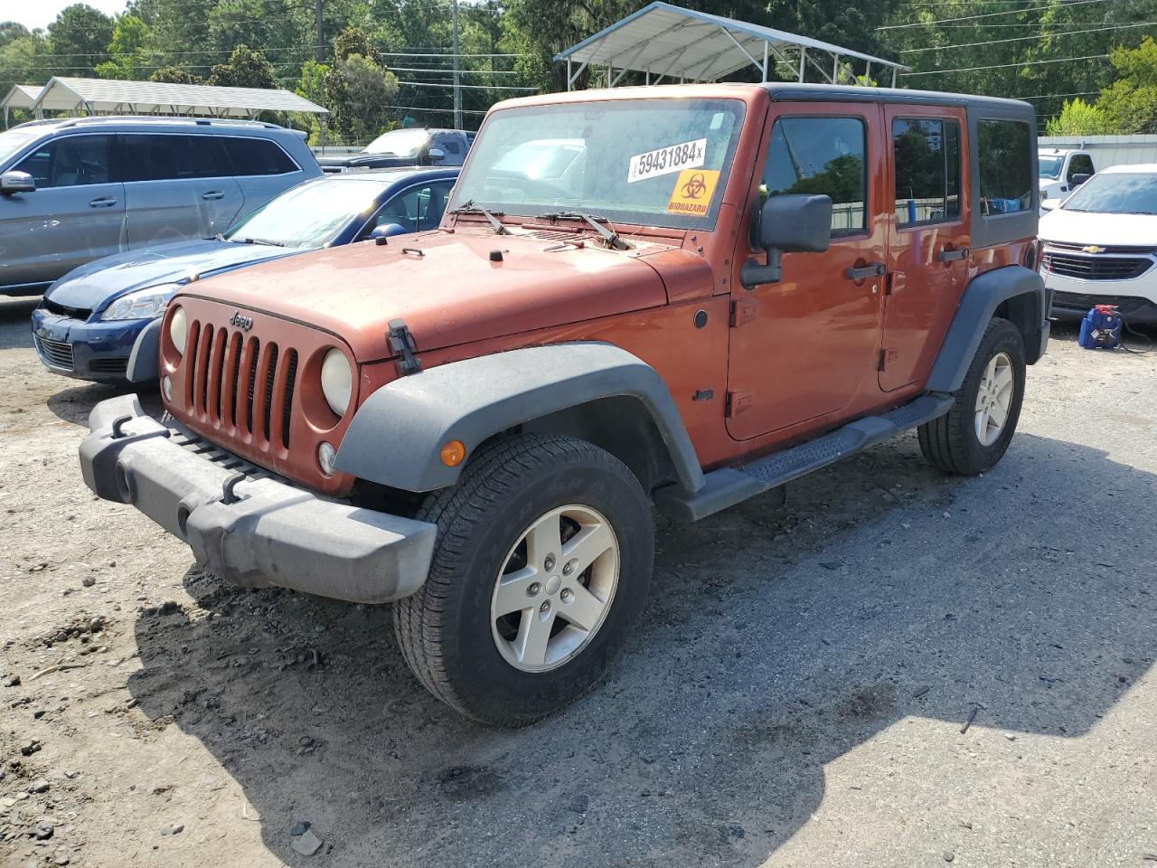 2014 Jeep Wrangler Unlimited Sport vin: 1C4BJWDG2EL232475