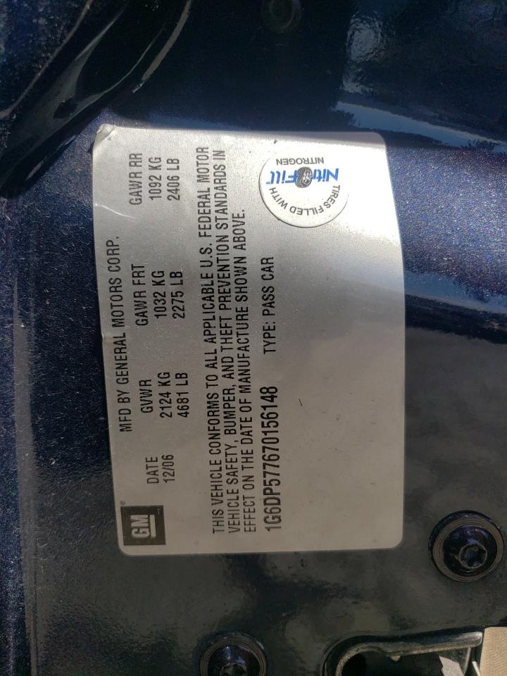 1G6DP577670156148 2007 Cadillac Cts Hi Feature V6