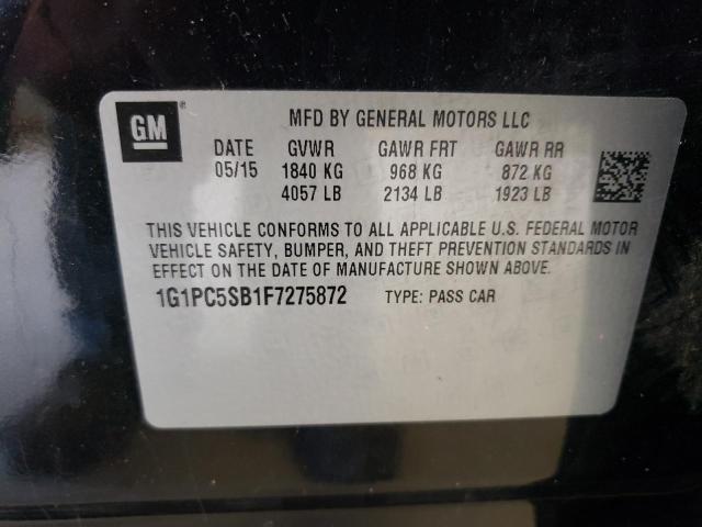 2015 CHEVROLET CRUZE LT - 1G1PC5SB1F7275872