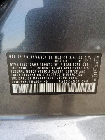 2021 Volkswagen Jetta S VIN: 3VWC57BU9MM034140 Lot: 58529894