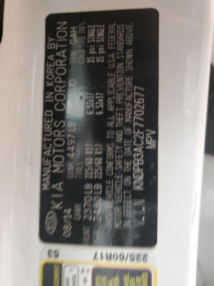 KNDPB3AC2F7702677 2015 Kia Sportage Lx