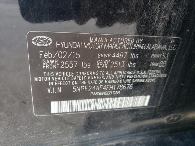 5NPE24AF4FH178676 2015 HYUNDAI SONATA - Image 12