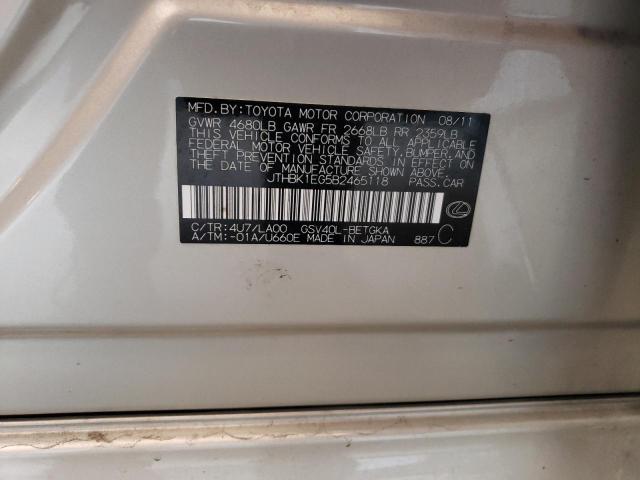 2011 Lexus Es 350 VIN: JTHBK1EG5B2465118 Lot: 57482064