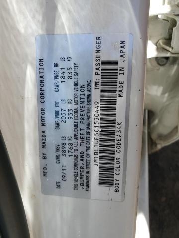 2012 Mazda 3 I VIN: JM1BL1UF5C1530449 Lot: 58308814