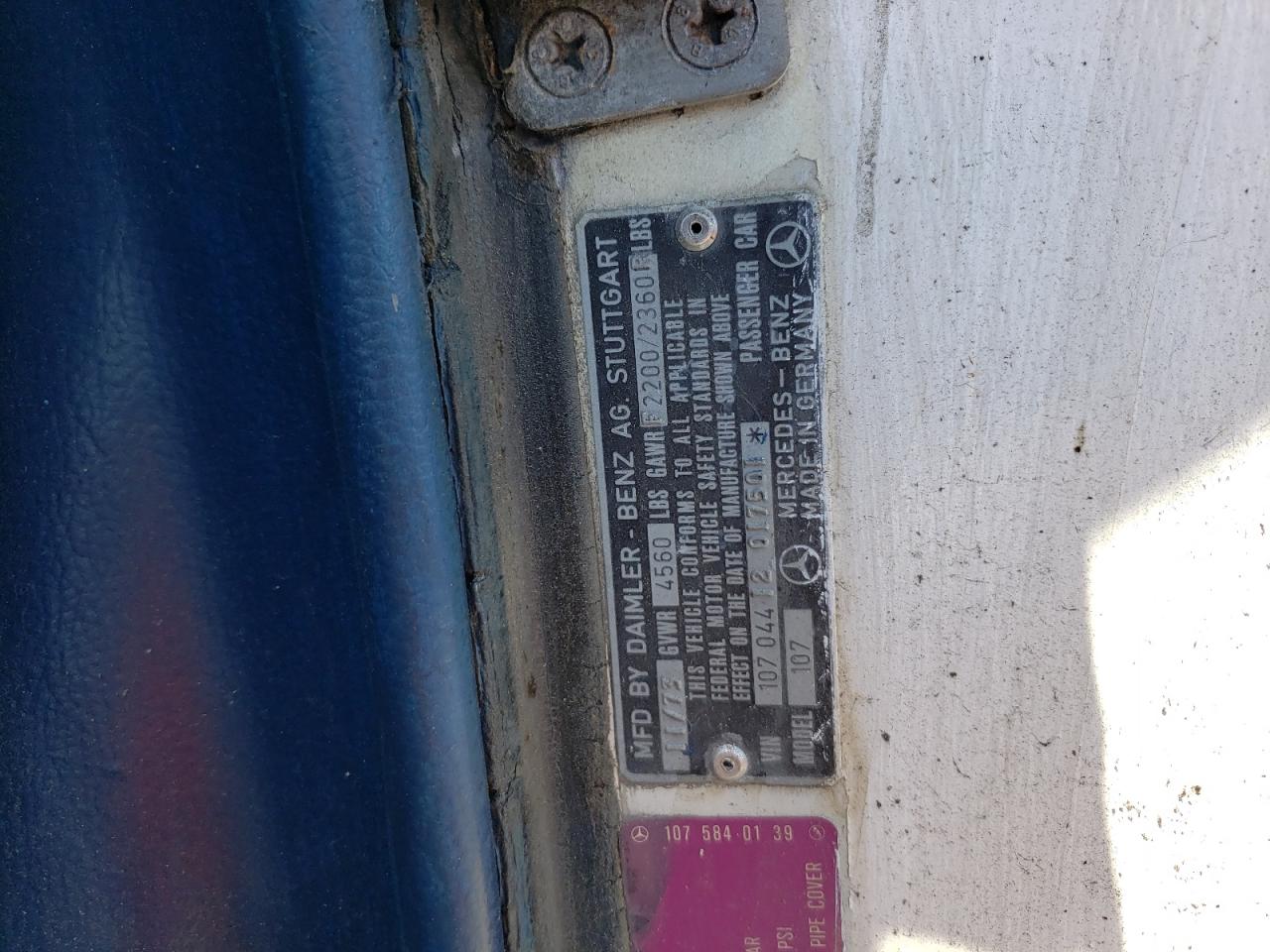 10704412017501 1974 Mercedes-Benz Sl-Class