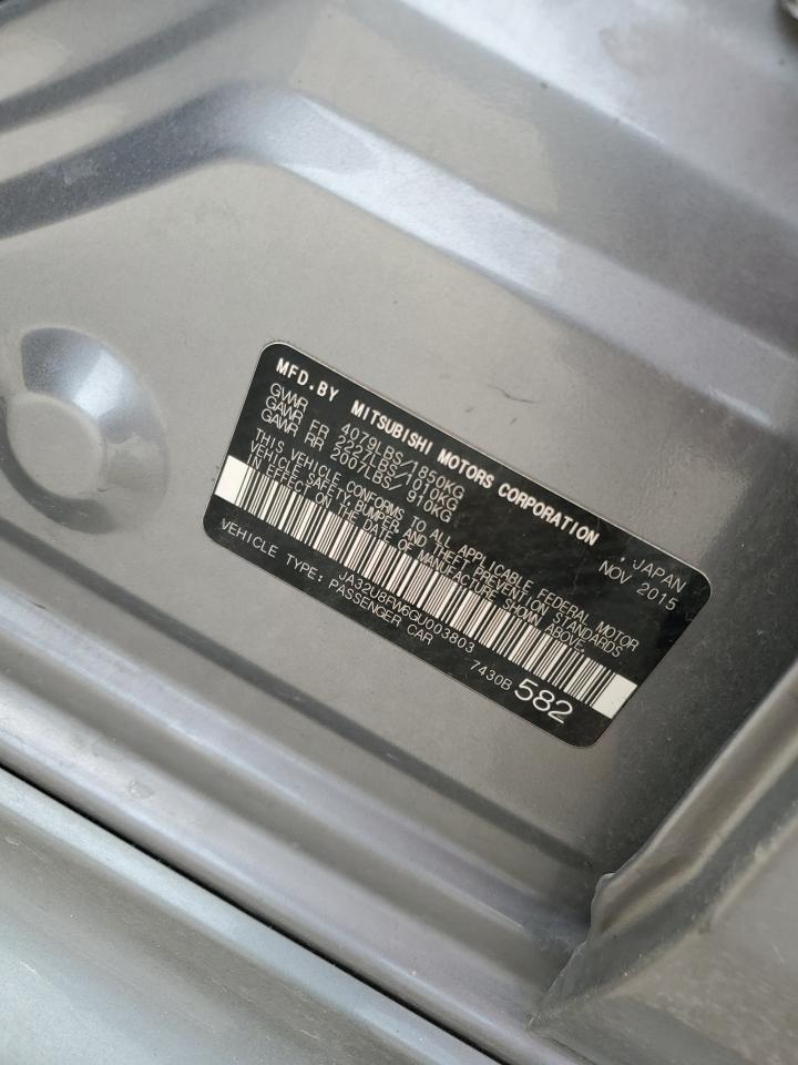 JA32U8FW6GU003803 2016 Mitsubishi Lancer Gt