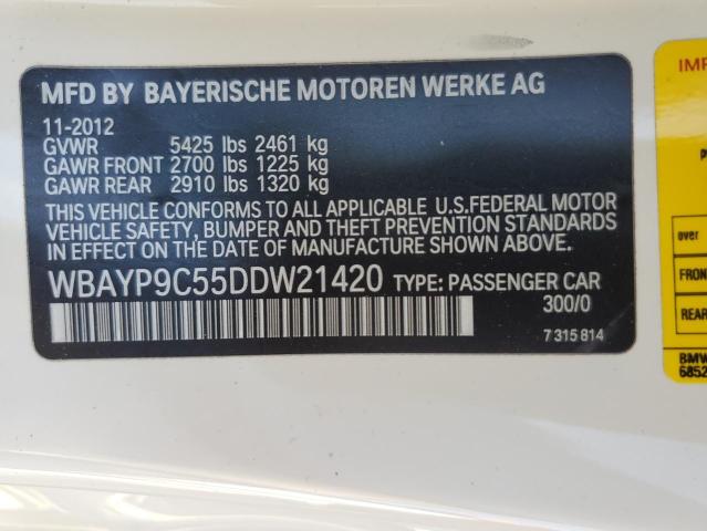 VIN WBAYP9C55DDW21420 2013 BMW 6 Series, 650 I no.13