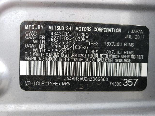 JA4AR3AU2HZ069660 2017 MITSUBISHI OUTLANDER - Image 13