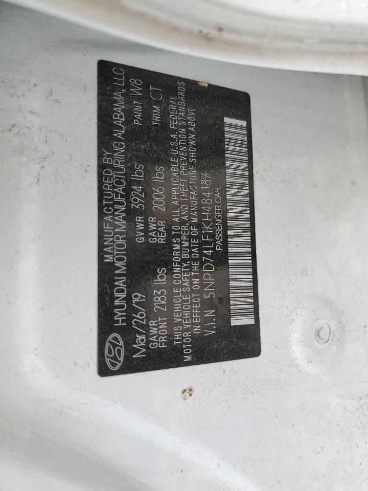 5NPD74LF1KH484187 2019 Hyundai Elantra Se