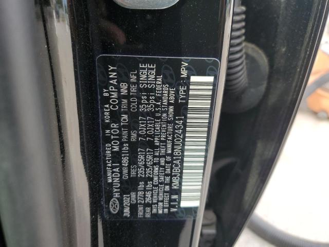 2022 Hyundai Tucson Blue VIN: KM8JBCA18NU024341 Lot: 59400844