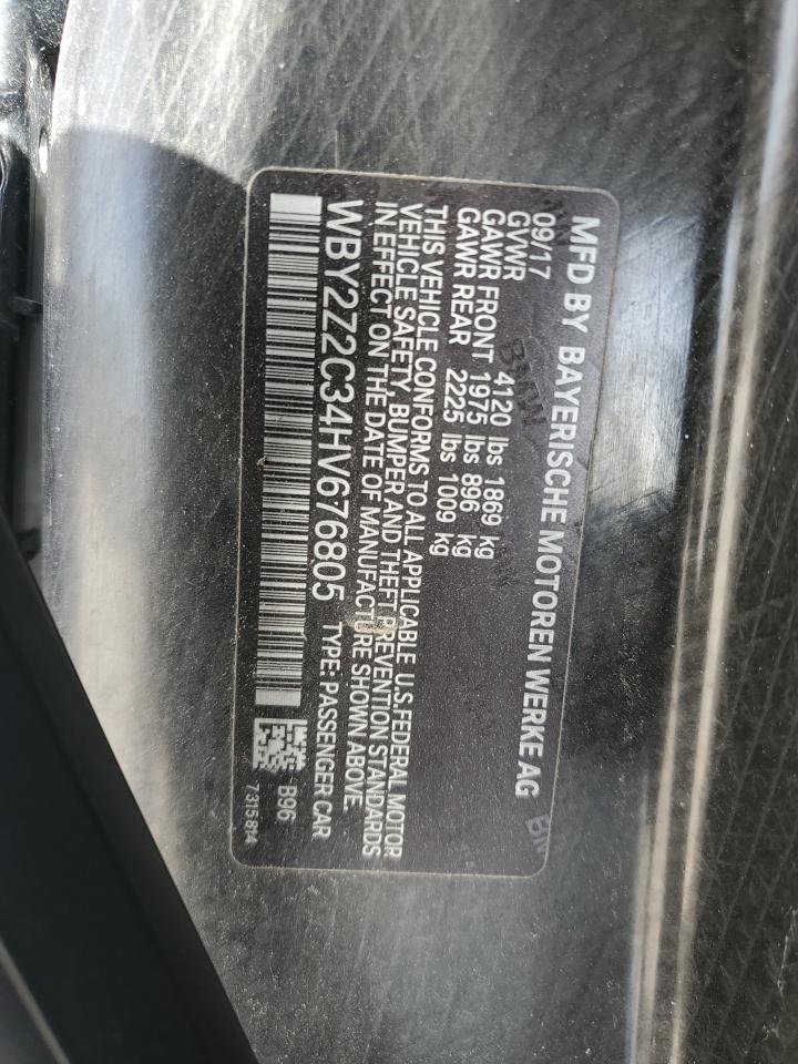 WBY2Z2C34HV676805 2017 BMW I8
