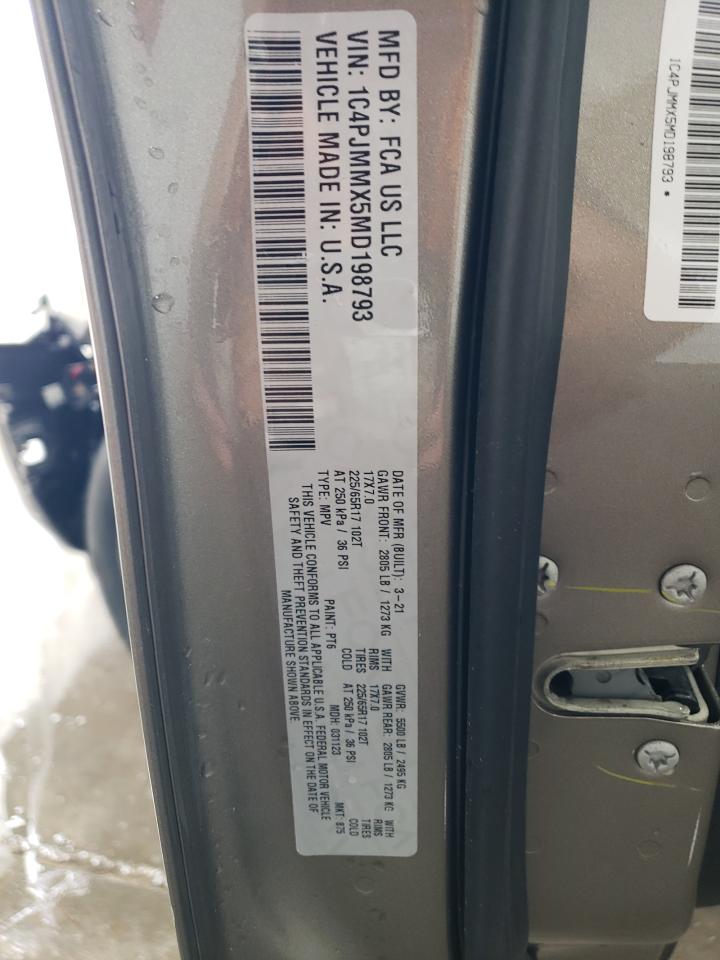 1C4PJMMX5MD198793 2021 Jeep Cherokee Latitude Lux