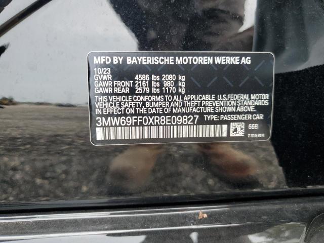 2024 BMW 330I VIN: 3MW69FF0XR8E09827 Lot: 59542724