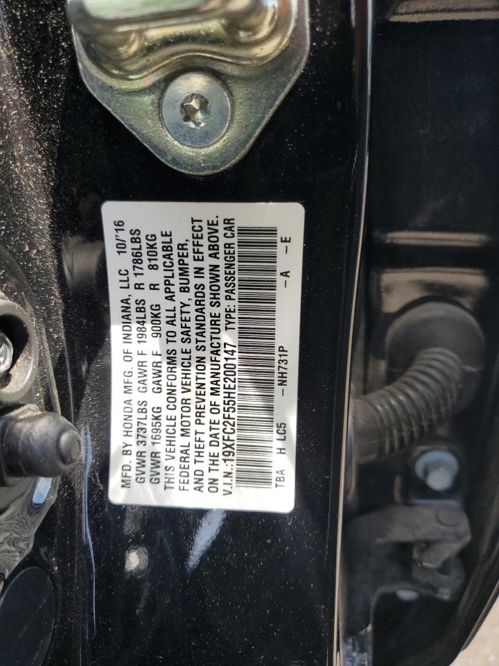 19XFC2F55HE200147 HONDA CIVIC 2017