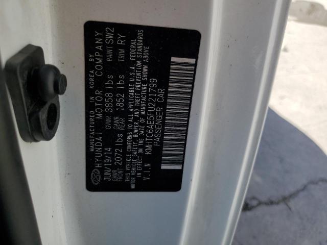 2015 Hyundai Veloster Turbo VIN: KMHTC6AE5FU221799 Lot: 59698814