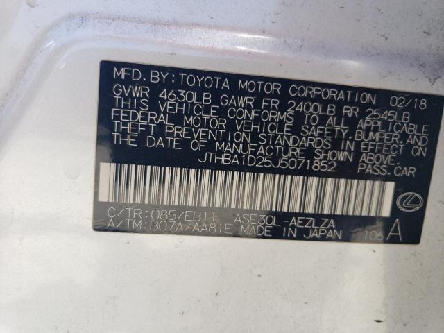 2018 Lexus Is 300 VIN: JTHBA1D25J5071852 Lot: 61155254