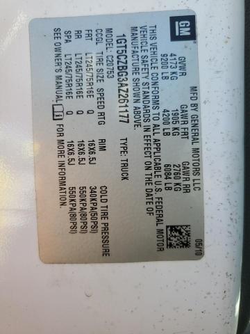 2010 GMC Sierra C2500 Heavy Duty VIN: 1GT5CZBG3AZ261177 Lot: 58445574