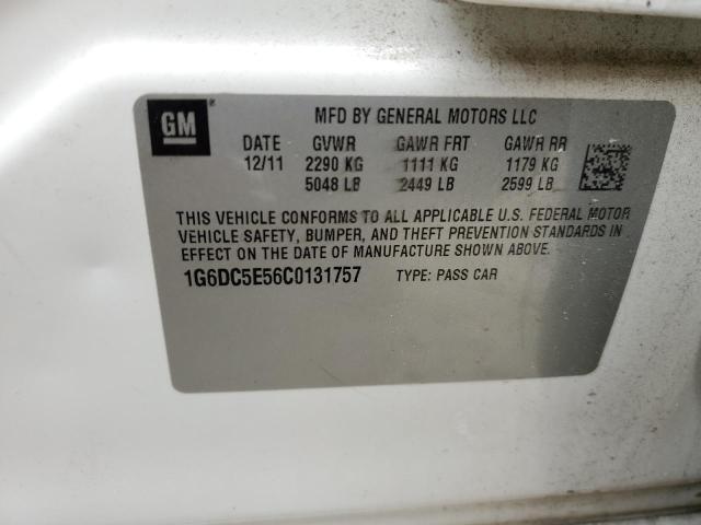 2012 Cadillac Cts VIN: 1G6DC5E56C0131757 Lot: 59841974