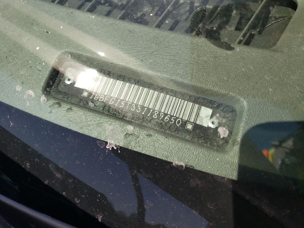 1GBFG15T331189650 2003 Chevrolet Express G1500